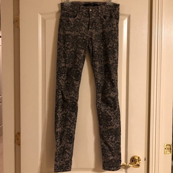 Joe's Jeans Lace Print Skinny Jeans - Picture 3 of 5